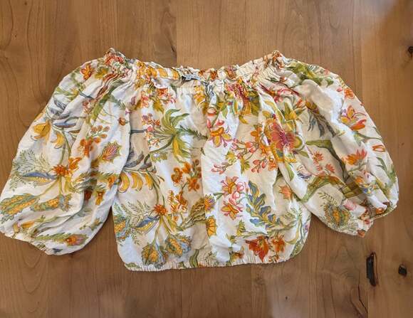 Rachel Zoe Tops - Rachel Zoe Floral Off-The-Shoulder Blouse Size M
